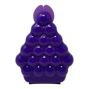 Tupperware Grape Forget Me Not Storage Container Purple Lunch Snack Hinged Lid